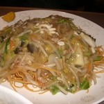 好々亭 - 麺少な目で　かた焼きそば