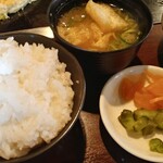 ゴチッス。 - …ご飯はなかなかの量