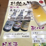 Resutoram Minami - 生ビール600円を注文！