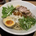 布施 細見商店 - えび塩あえそば（麺量200g）（半玉付き）（￥800）