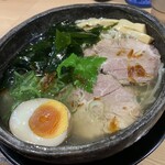 布施 細見商店 - 冷やしえび塩ラーメン（￥800）