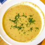 Gletscherrestaurant Sonnalpin - ポテトカレースープ