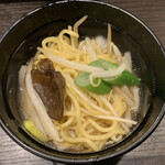 しゃぶ葉 - シメのラーメン（地鶏スープ）