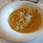 ハバシタルーム - スープ仕立てのペペロンチーノ（900円）