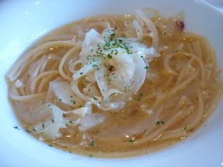 HABASHITA ROOM - スープ仕立てのペペロンチーノ（900円）