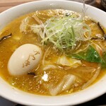 札幌味噌ラーメン専門店 けやき - 煮玉子ラーメン…税込1000円