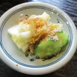 美好 - 定食の 香の物。　　　　2020.01.12