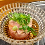 ほ志の - 名物料理を含むフルコース　3,800円：上　あん肝