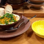 ほ志の - 鱈白子のからすみグラタン　980円