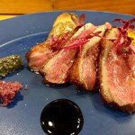 ほ志の - マグレ鴨のロースト　根セロリのピュレ　トリュフ風味　1,400円