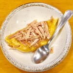 ほ志の - 名物　スフレオムレツ　フォアグラの鰹節　800円