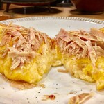 ほ志の - 名物　スフレオムレツ　フォアグラの鰹節　800円