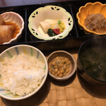 珠玉や - 長芋煮　けんちん　塩納豆