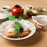 Chicken cutlet with grated ponzu sauce