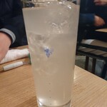 魚の四文屋 - 中野で飲んでたレビュアーさんと無事に合流！
                                やっぱり四文屋って人気だね。
                                この日も結構混んでました。
                                まぃまぃはレモンサワーで乾杯～