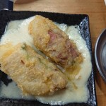 天家 まるまさ - 大葉とチーズの豚巻き天