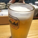 Sushi Kuine - まずは生ビールで乾杯！