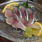 旬魚菜 しら川 - 〆鯖刺し身