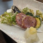 旬魚菜 しら川 - 野菜天ぷら