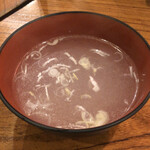 丸万焼鳥 - スープ