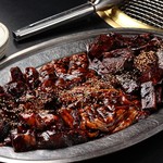 Mitakiya - A套餐的肉類（豪華燒肉、內臟、肋條）