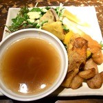 春秋 - 野菜取り放題とスープ