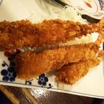 金町製麺 - エビフライ