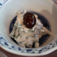 うかい鳥山 - みずこぶ白和え