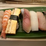 ぎんざ　鮨一代　有吾 - ランチ握りの一部