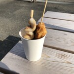 丸善 - 料理写真:からあげ・いか焼き