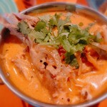 Spice&Dining KALA - カンパチのカマをカレーにほぐすんですね、
      食べ方へたっぴでごめんなさい(笑)