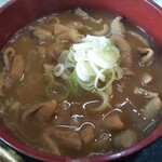 うどん工房　まる玉 - もつ煮