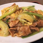 中国料理天座 - 豚肉とチンゲン菜と卵の炒め