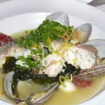 カーザ ヴィニタリア - スズキの海草蒸し(とりわけ後)