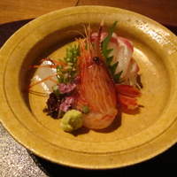 ひのきざか - お造り（しまえび・鯛・さより）