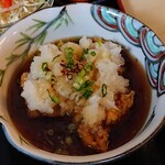 港亭 - 若鶏天ぷらおろしのせ