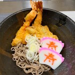 白花咲々 - 年越しそば エビ天セット 1人前 1000円
            （田舎蕎麦、大海老2本、金目鯛、刻み葱、かまぼこ、めんつゆ）