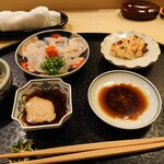 小笹寿し - かわはぎ＆帆立