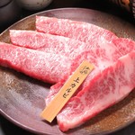 焼肉レストラン十庵 - 上カルビ1200円