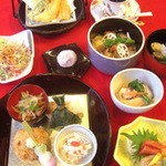 桜茶屋 - 12月の平日ランチは『師走膳』　お庭の花をゆったりお楽しみ下さい。　※写真はイメージになります。