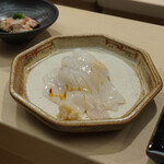 日本橋蛎殻町 すぎた - アオリイカのみみ、肝漬け