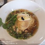 つくばらーめん 鬼者語 - まつたけと水