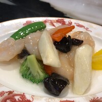 全聚徳 銀座店 - えびと野菜の炒め