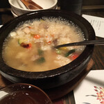 雪月風花 - 自家製コーンドビーフ石焼リゾット