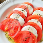 colorful tomato caprese