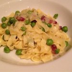 イタリア産グリンピースのフェットチーネ