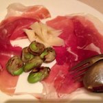 アンティーカ・トラットリーア・ノスタルジーカ - 生ハムとそら豆