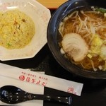 福華厨房 - ラーメン半炒飯セット650円＝（450+290-90）円