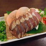 肉居酒屋 蝦夷共和国 馬鹿だもん - 生ラム肉醤油漬け