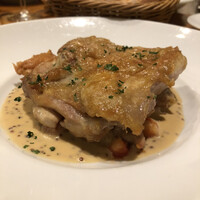 シャンパン食堂 - 鶏もも肉ステーキ 粒マスタード